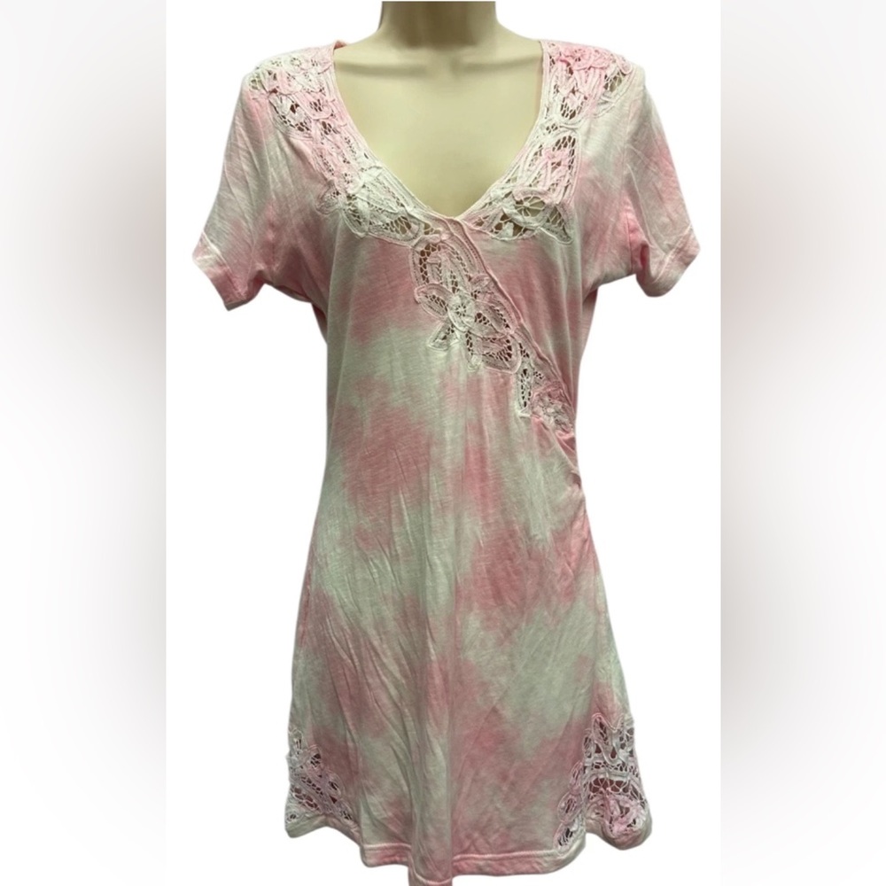 LoveShackFancy Dress Women Medium Pastel Pink Dye Beach Coastal Brunch
